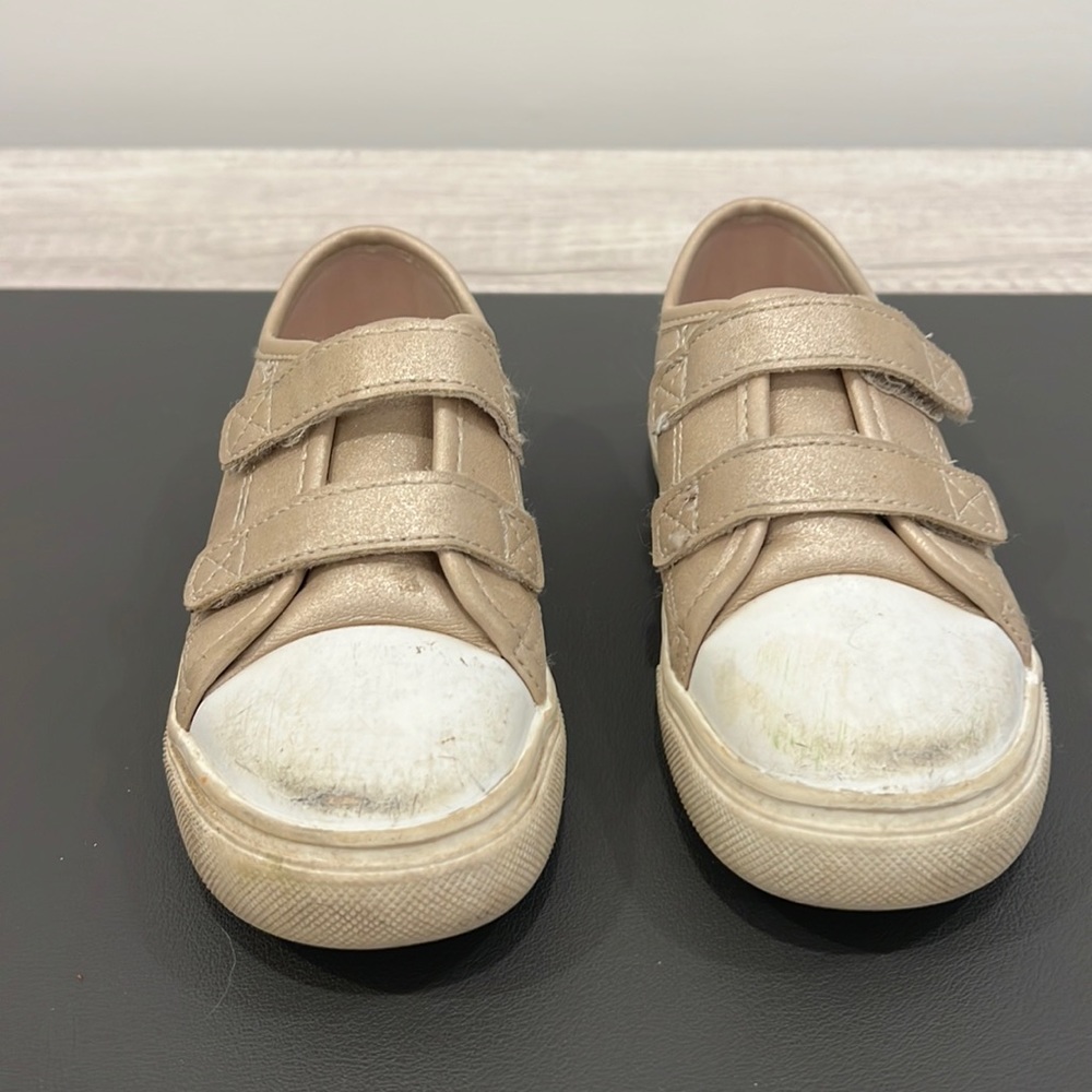 Gold Toddler Girls Sneakers